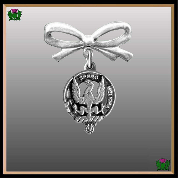 Sandilands Scottish Clan Bow Brooch