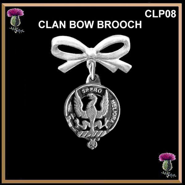 Sandilands Scottish Clan Bow Brooch