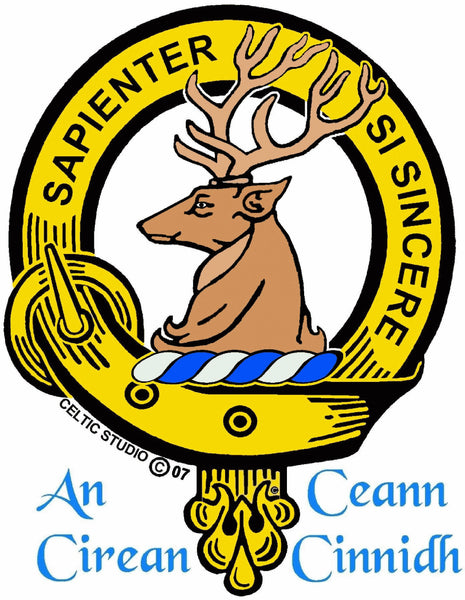 Davidson Large 1" Scottish Clan Crest Pendant - Sterling Silver