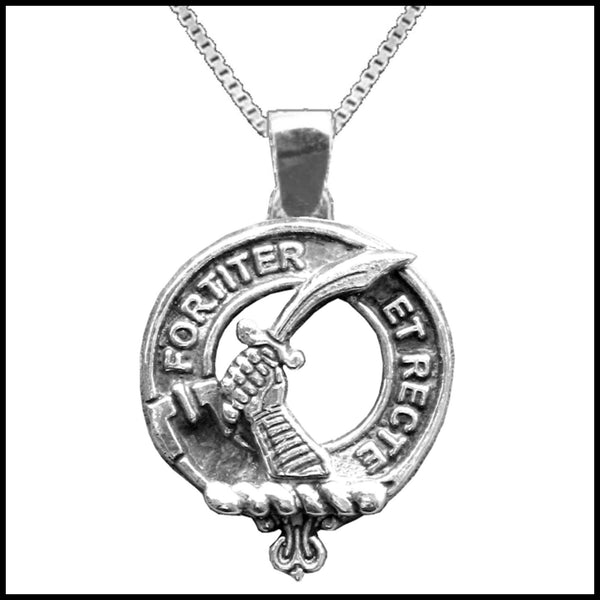 Elliott Large 1" Scottish Clan Crest Pendant - Sterling Silver