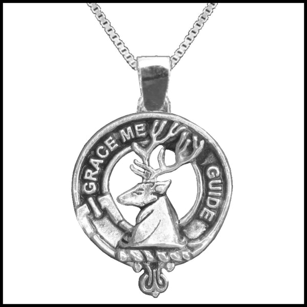 Forbes Large 1" Scottish Clan Crest Pendant - Sterling Silver