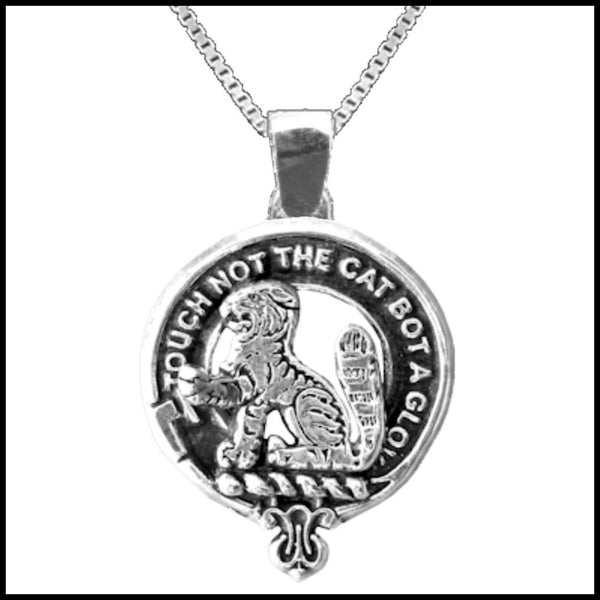 Gow Large 1" Scottish Clan Crest Pendant - Sterling Silver