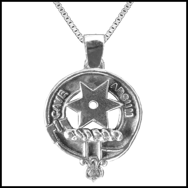 Jardine Large 1" Scottish Clan Crest Pendant - Sterling Silver