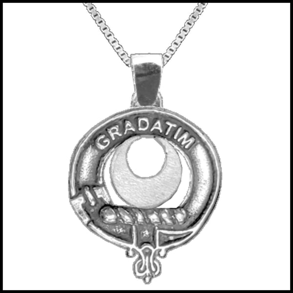 Kilgour Large 1" Scottish Clan Crest Pendant - Sterling Silver