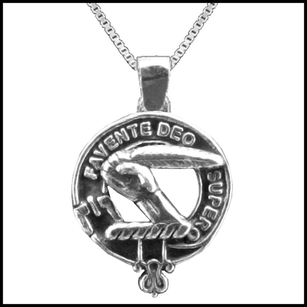 Mitchell Large 1" Scottish Clan Crest Pendant - Sterling Silver