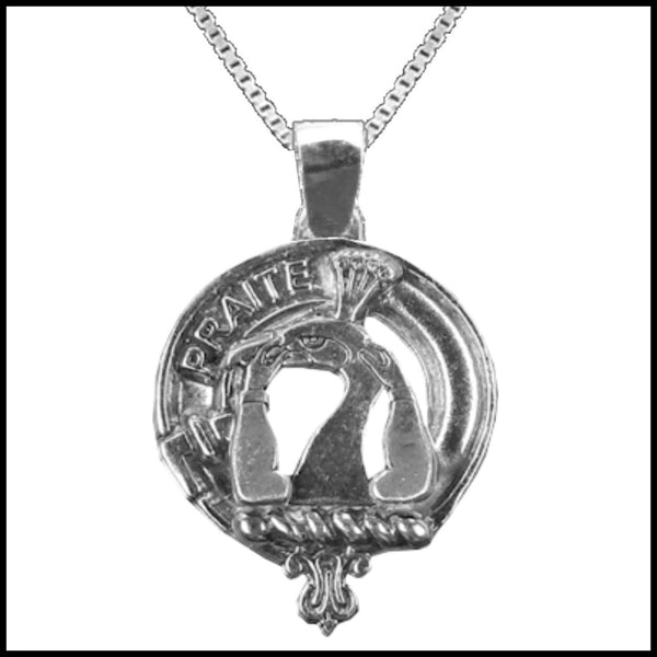 Murray Tullibardine Large 1" Scottish Clan Crest Pendant - Sterling Silver