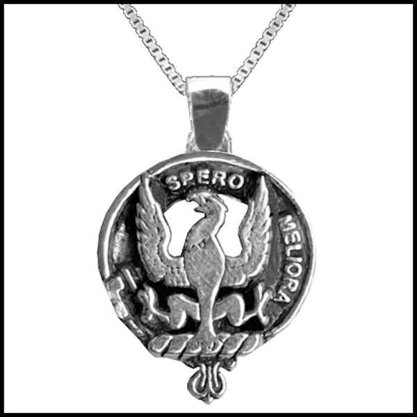 Sandilands Large 1" Scottish Clan Crest Pendant - Sterling Silver