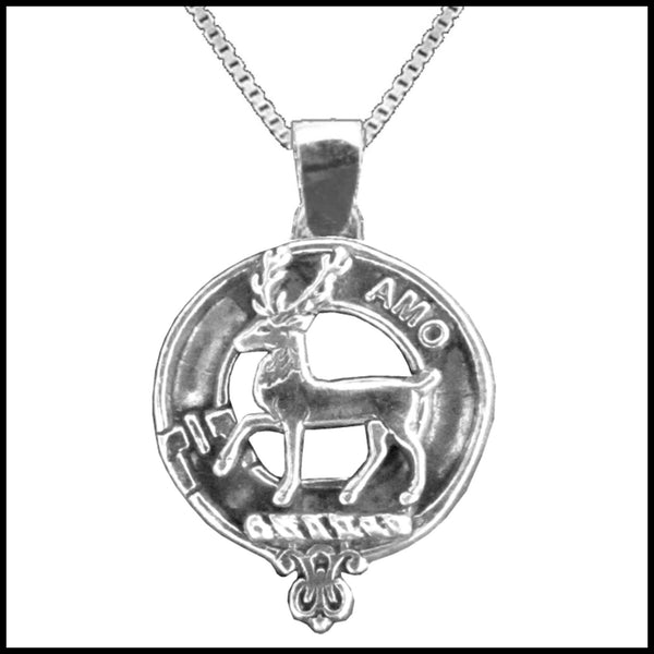 Scott Large 1" Scottish Clan Crest Pendant - Sterling Silver