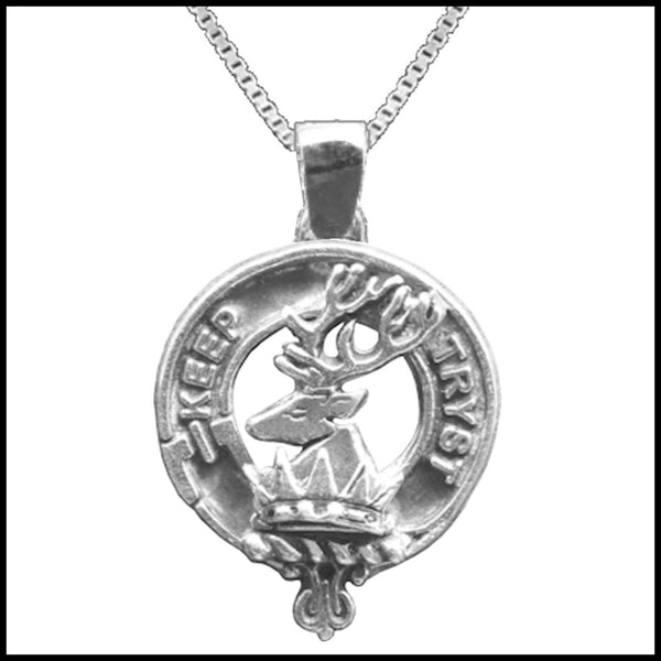 Sempill Large 1" Scottish Clan Crest Pendant - Sterling Silver