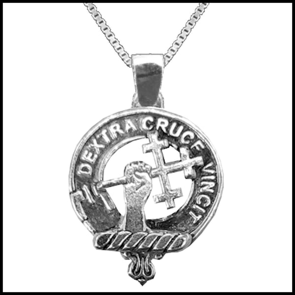 Sheppard Large 1" Scottish Clan Crest Pendant - Sterling Silver