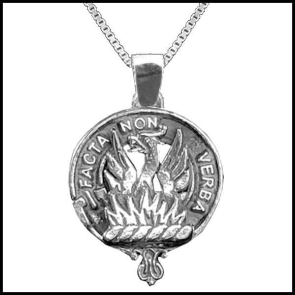 Snodgrass Large 1" Scottish Clan Crest Pendant - Sterling Silver