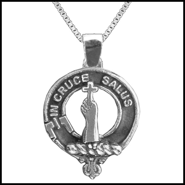 Taylor Large 1" Scottish Clan Crest Pendant - Sterling Silver