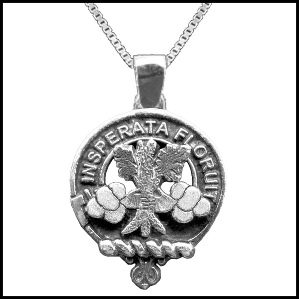 Watson Large 1" Scottish Clan Crest Pendant - Sterling Silver