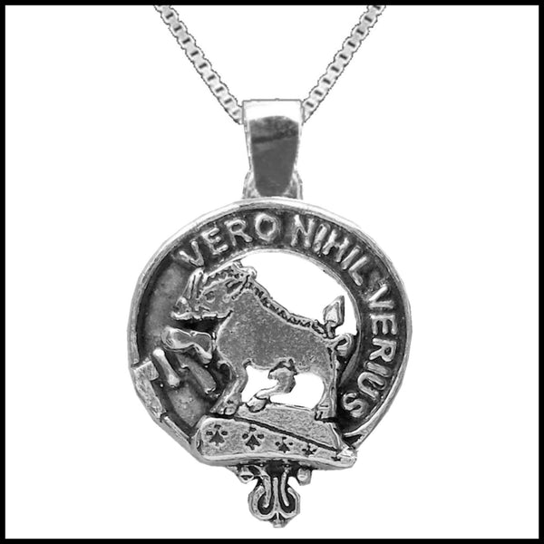 Weir Large 1" Scottish Clan Crest Pendant - Sterling Silver
