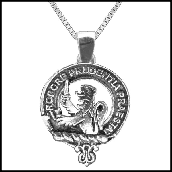 Young Large 1" Scottish Clan Crest Pendant - Sterling Silver