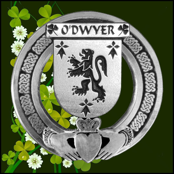 O'Dwyer Irish Claddagh Badge 8 oz. Flask Emerald, Ebony or Stainless