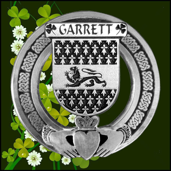 Garrett Irish Claddagh Badge 8 oz. Flask Emerald, Ebony or Stainless
