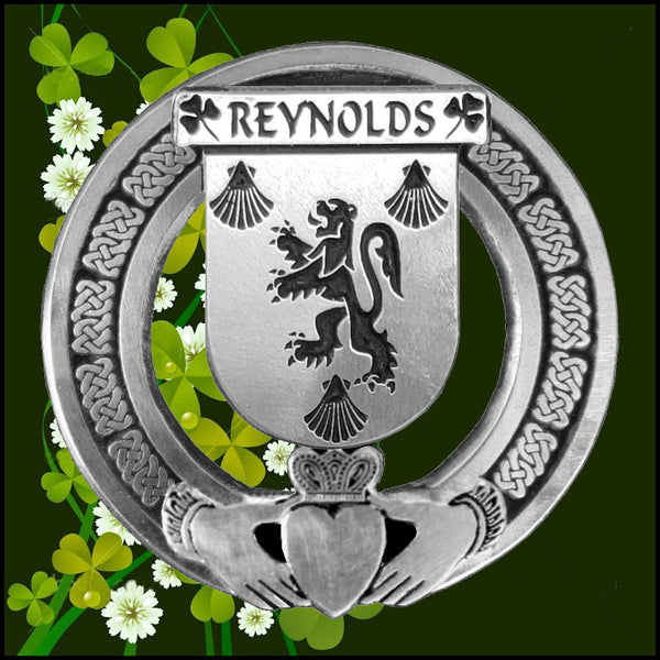 Reynolds Irish Claddagh Badge 8 oz. Flask Emerald, Ebony or Stainless