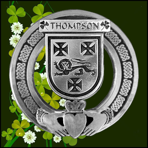 Thompson Irish Claddagh Badge 8 oz. Flask Emerald, Ebony or Stainless