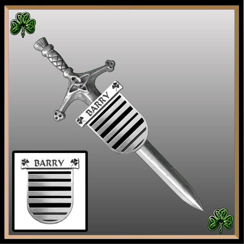 Barry Irish Coat of Arms Shield Kilt Pin ~ ISLKP