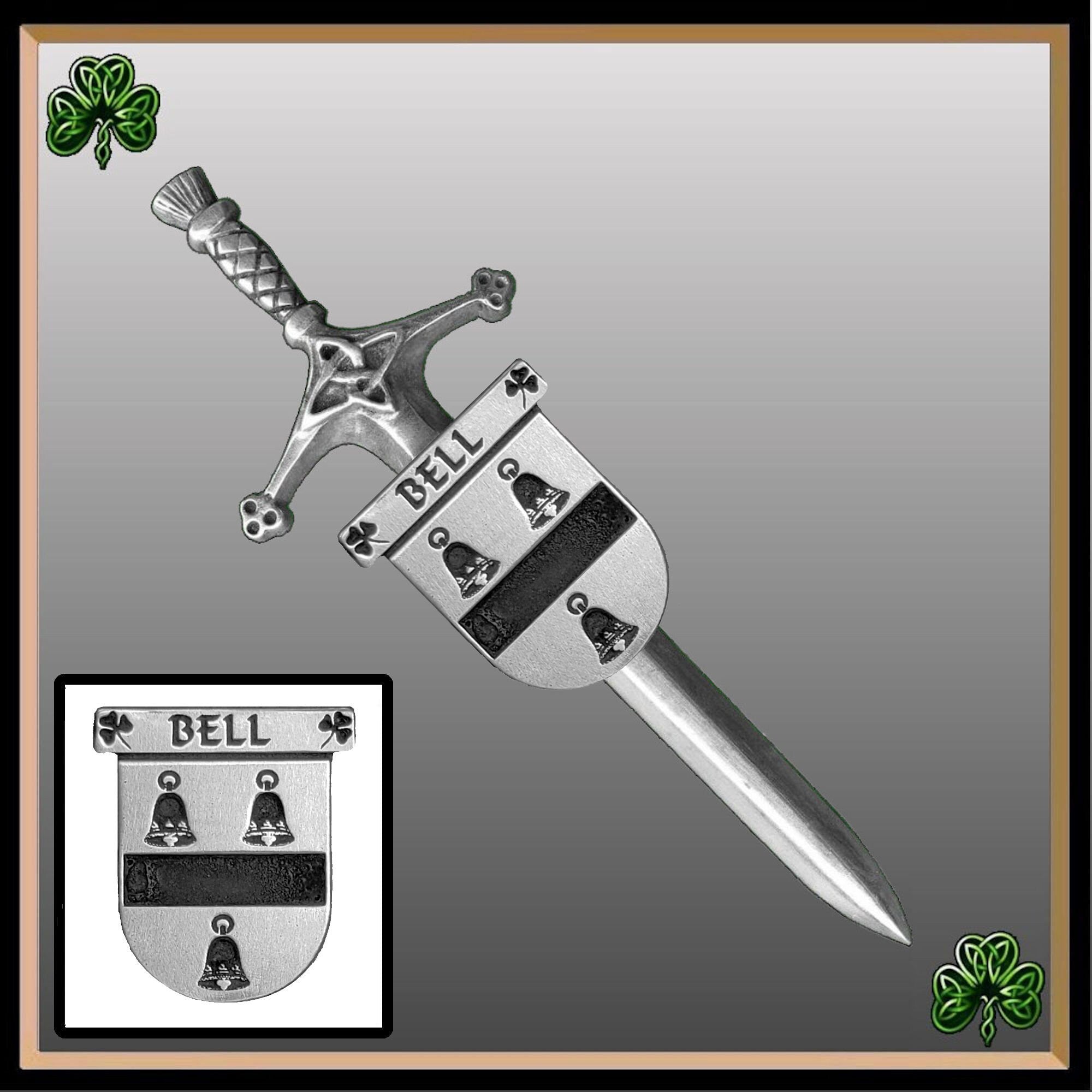 Bell Irish Coat of Arms Shield Kilt Pin ~ ISLKP