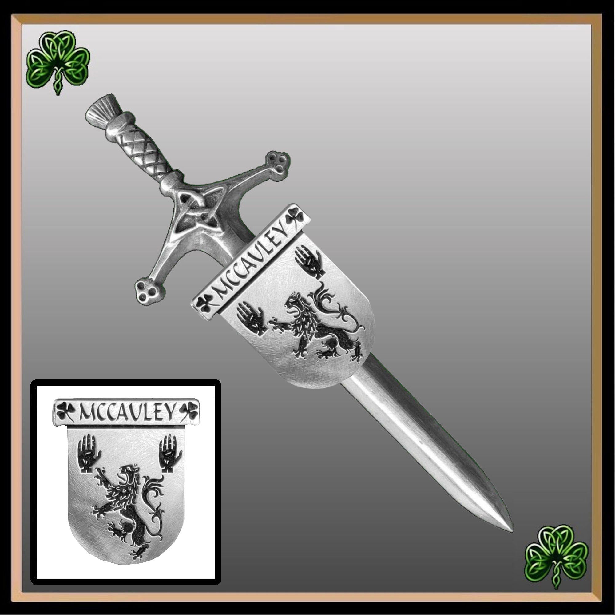 McCauley Irish Coat of Arms Shield Kilt Pin ~ ISLKP