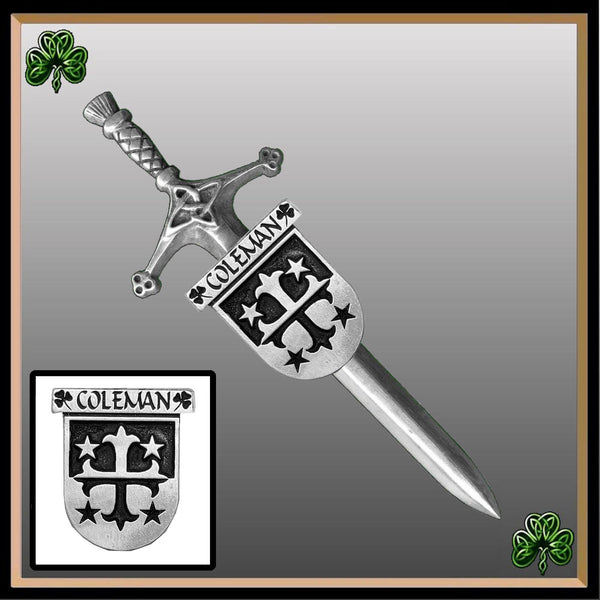 Coleman Irish Coat of Arms Shield Kilt Pin ~ ISLKP