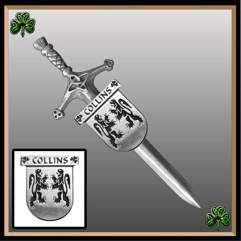 Collins Irish Coat of Arms Shield Kilt Pin ~ ISLKP