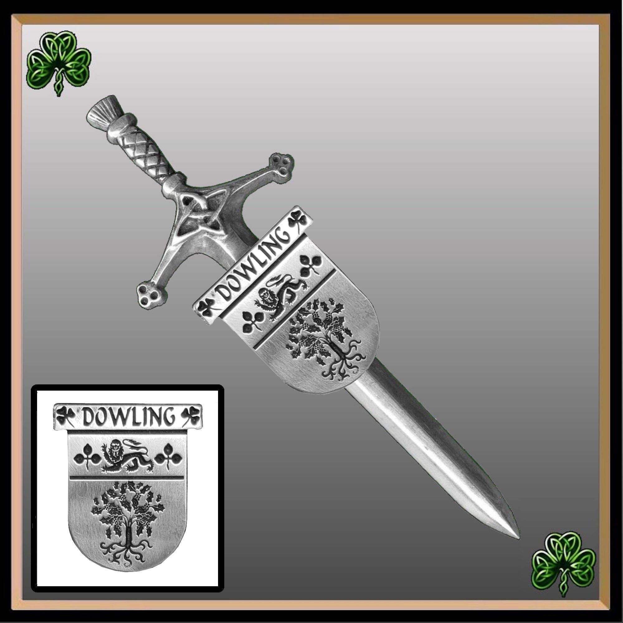 Dowling Irish Coat of Arms Shield Kilt Pin ~ ISLKP