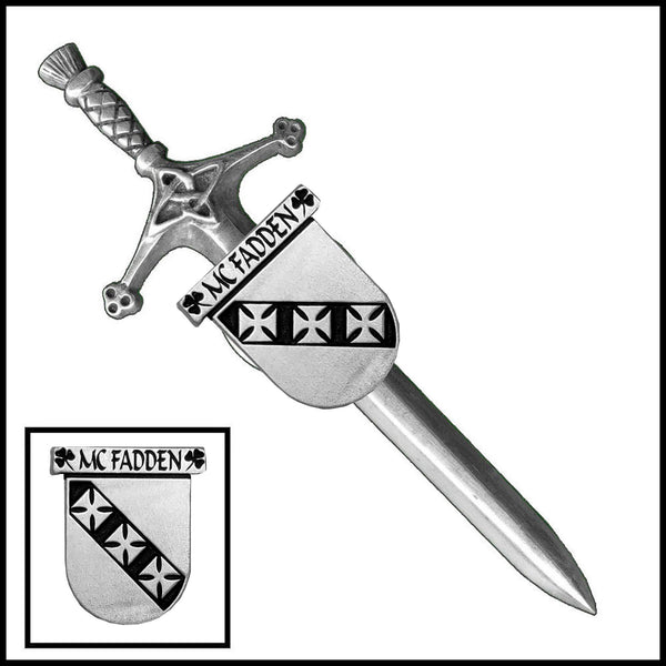 McFadden Irish Coat of Arms Shield Kilt Pin ~ ISLKP
