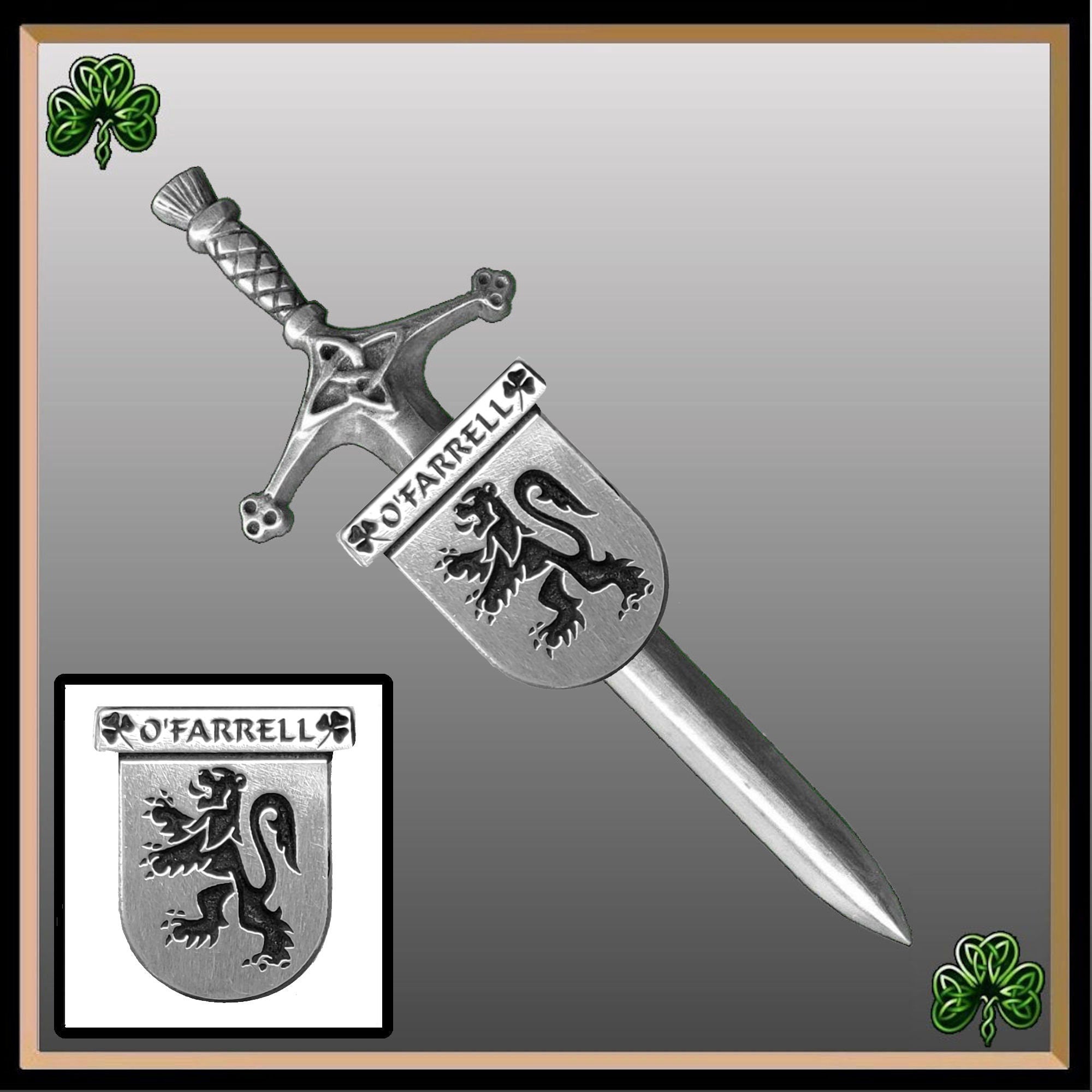 O'Farrell Irish Coat of Arms Shield Kilt Pin ~ ISLKP