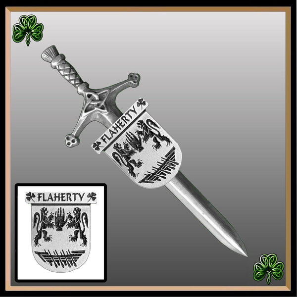 Flaterty Irish Coat of Arms Shield Kilt Pin ~ ISLKP