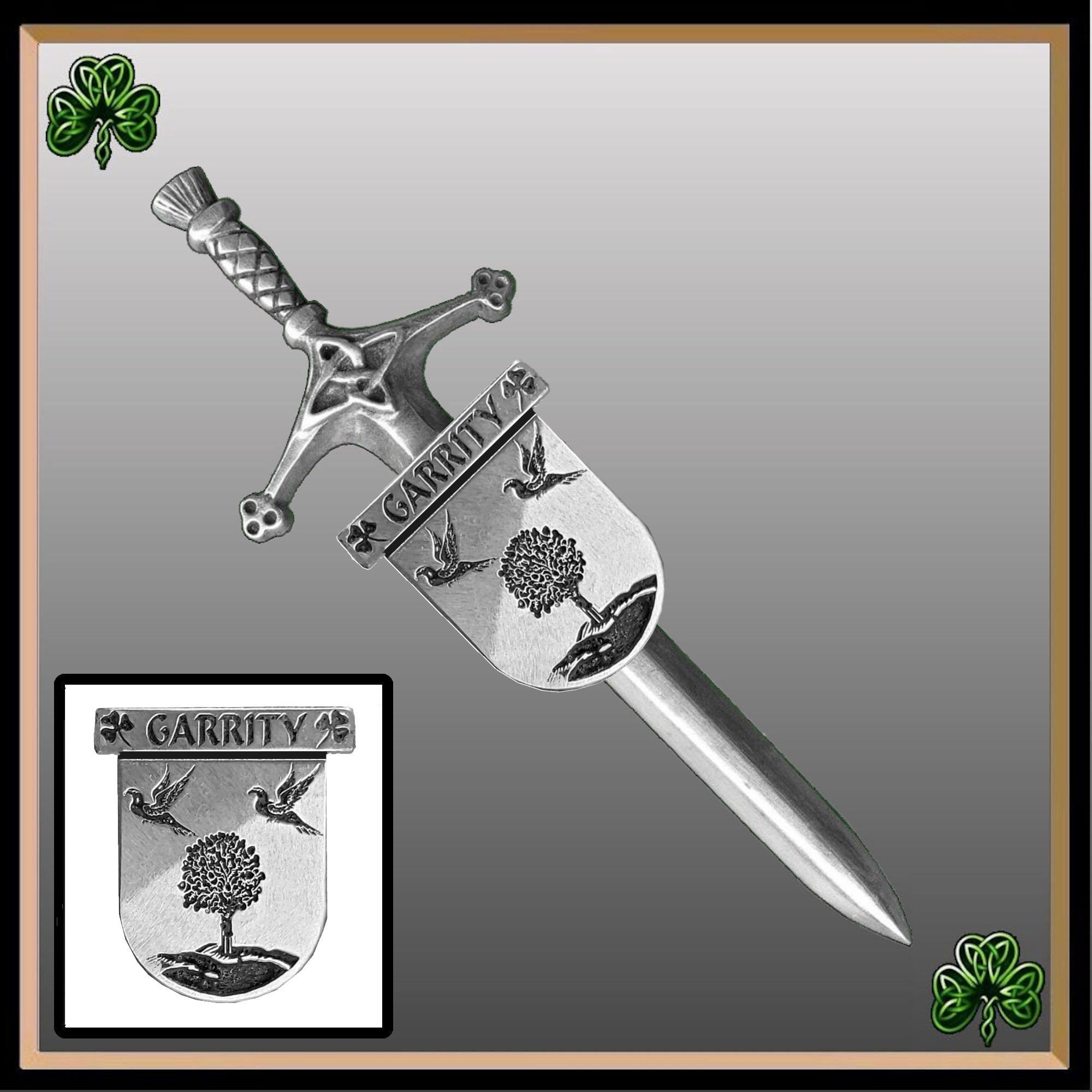 Garrity Irish Coat of Arms Shield Kilt Pin ~ ISLKP