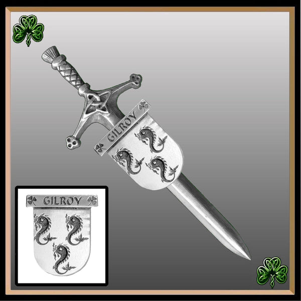 Gilroy Irish Coat of Arms Shield Kilt Pin ~ ISLKP