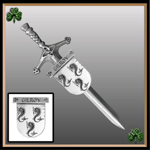 Gilroy Irish Coat of Arms Shield Kilt Pin ~ ISLKP