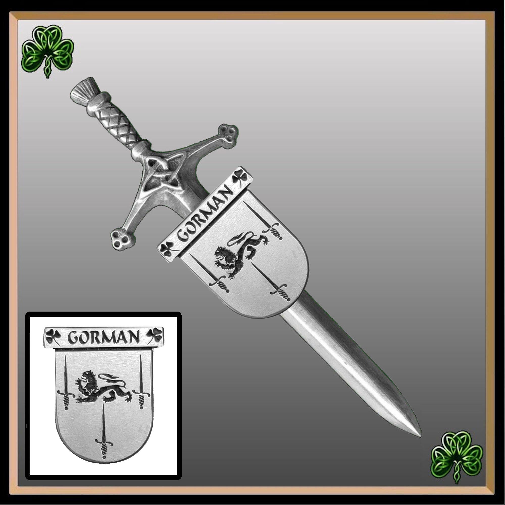 Gorman Irish Coat of Arms Shield Kilt Pin ~ ISLKP