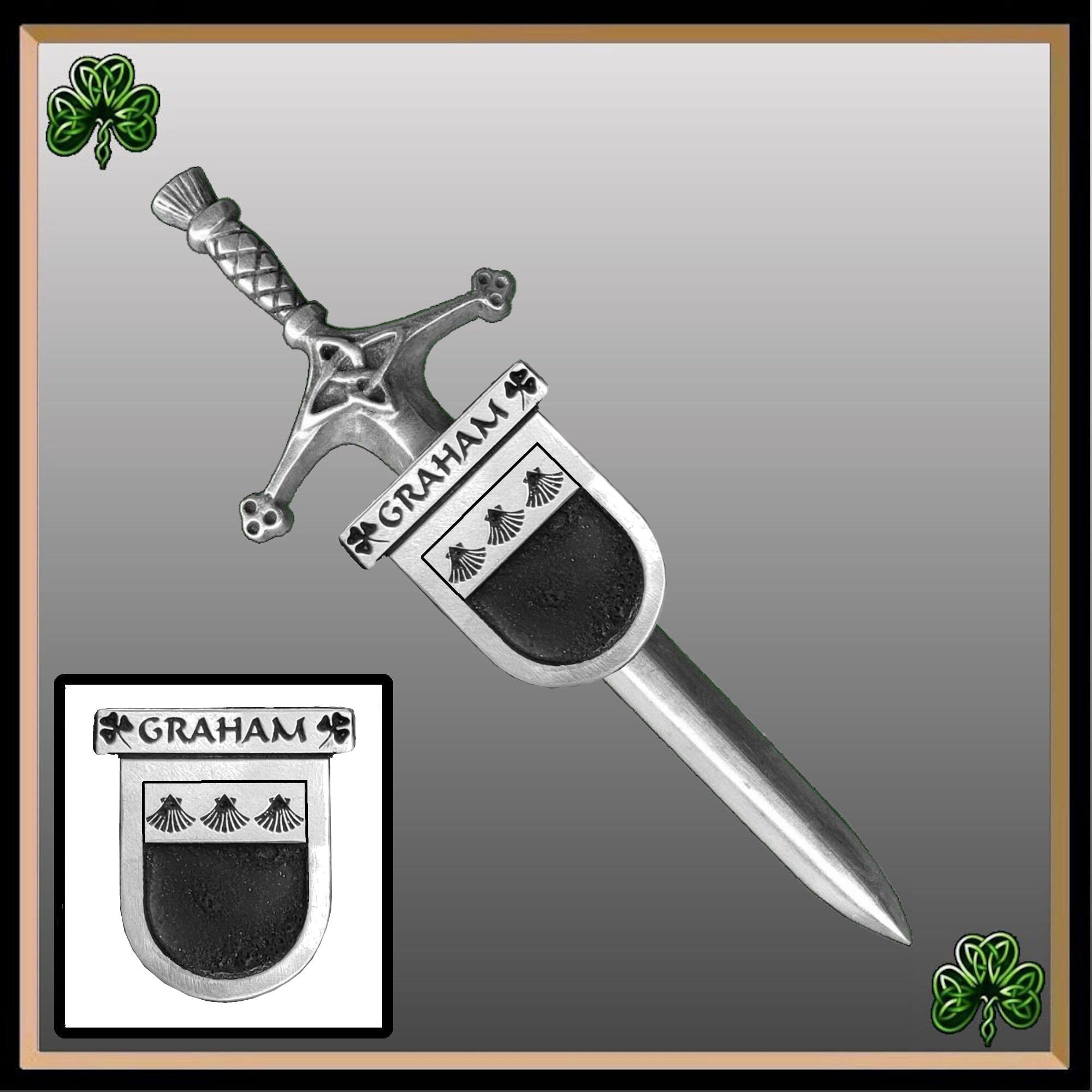 Graham Irish Coat of Arms Shield Kilt Pin ~ ISLKP