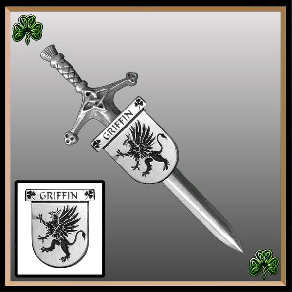 Griffin Irish Coat of Arms Shield Kilt Pin ~ ISLKP
