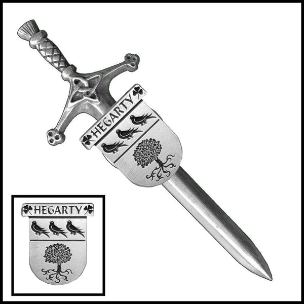 Hegarty Irish Coat of Arms Shield Kilt Pin ~ ISLKP