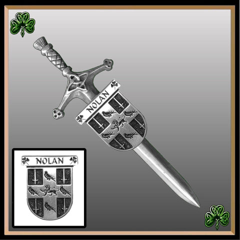 Nolan Irish Coat of Arms Shield Kilt Pin ~ ISLKP