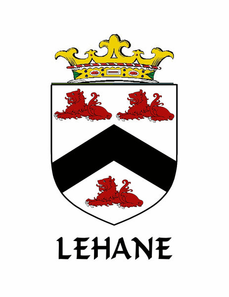 Lehane Irish Disk Coat of Arms Stainless Steel Dog Tag