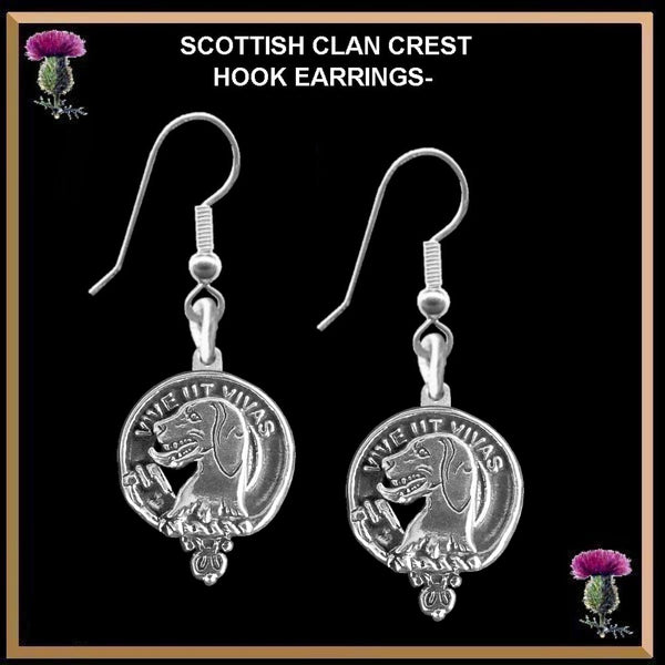 Hall Clan Crest Earrings