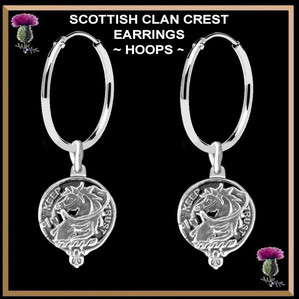 Hepburn Clan Crest Earrings