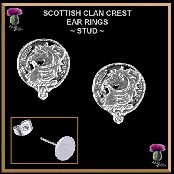 Hepburn Clan Crest Earrings