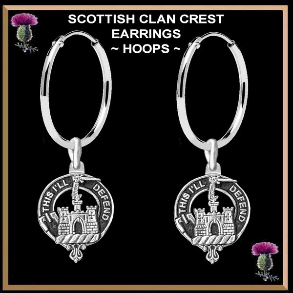 Kincaid Clan Crest Earrings