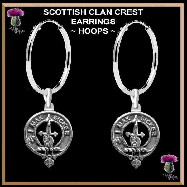 Kirkpatrick Clan Crest Earrings
