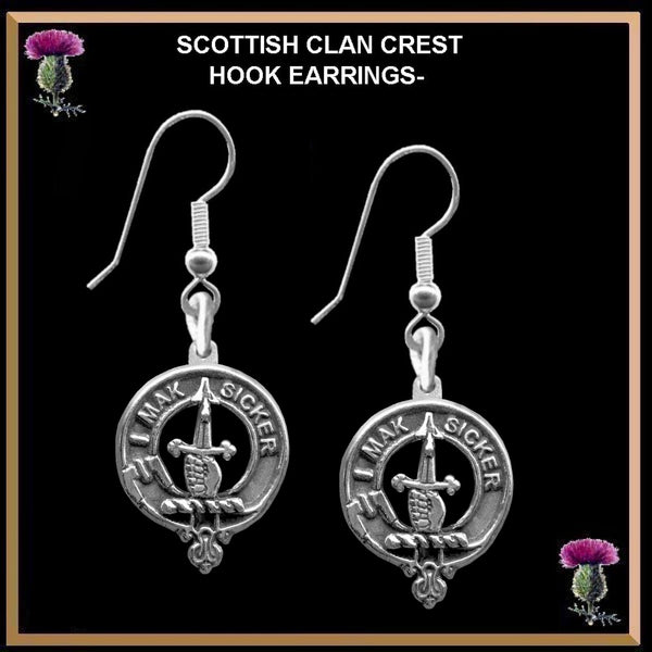 Kirkpatrick Clan Crest Earrings