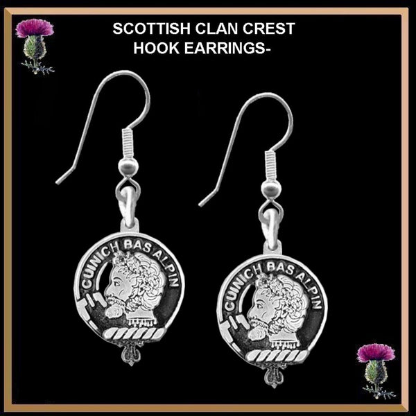 MacAlpine Clan Crest Earrings