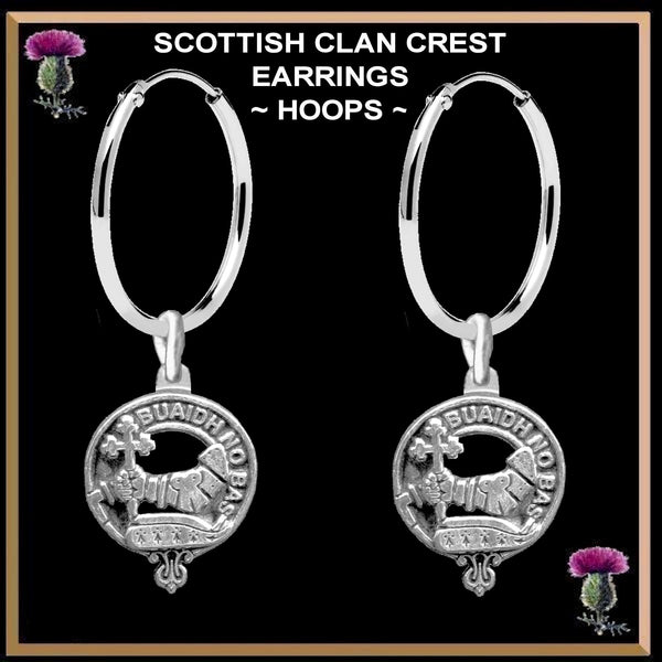 MacDougall Clan Crest Earrings