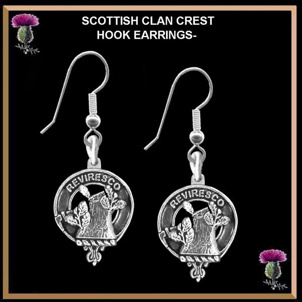 MacEwen Clan Crest Earrings
